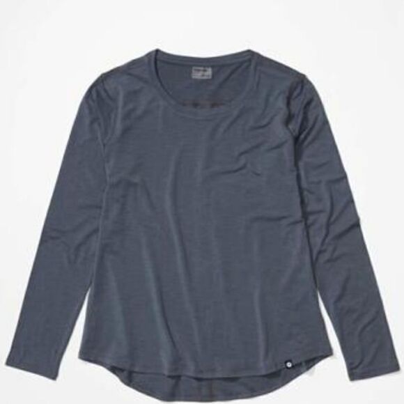 Marmot Womens Long Sleeve Calavera Shirt, Size Large Steel Onyx UPF 30 NWT - Picture 1 of 6